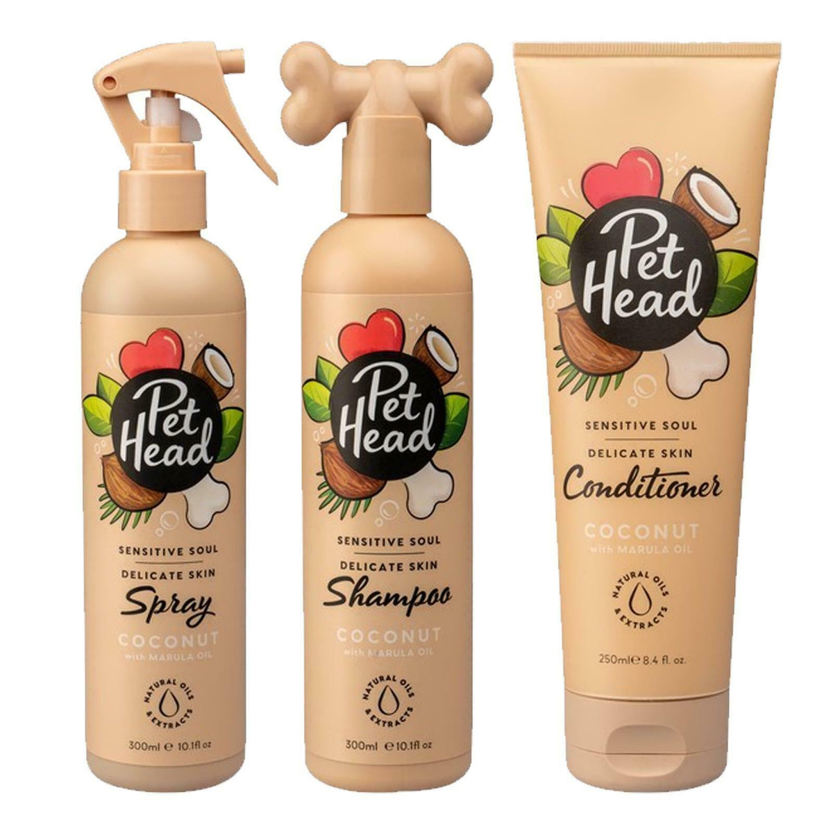 Pet Head Sensitive Puppy Dog Shampoo and Conditioner with All-Natural Fragrance